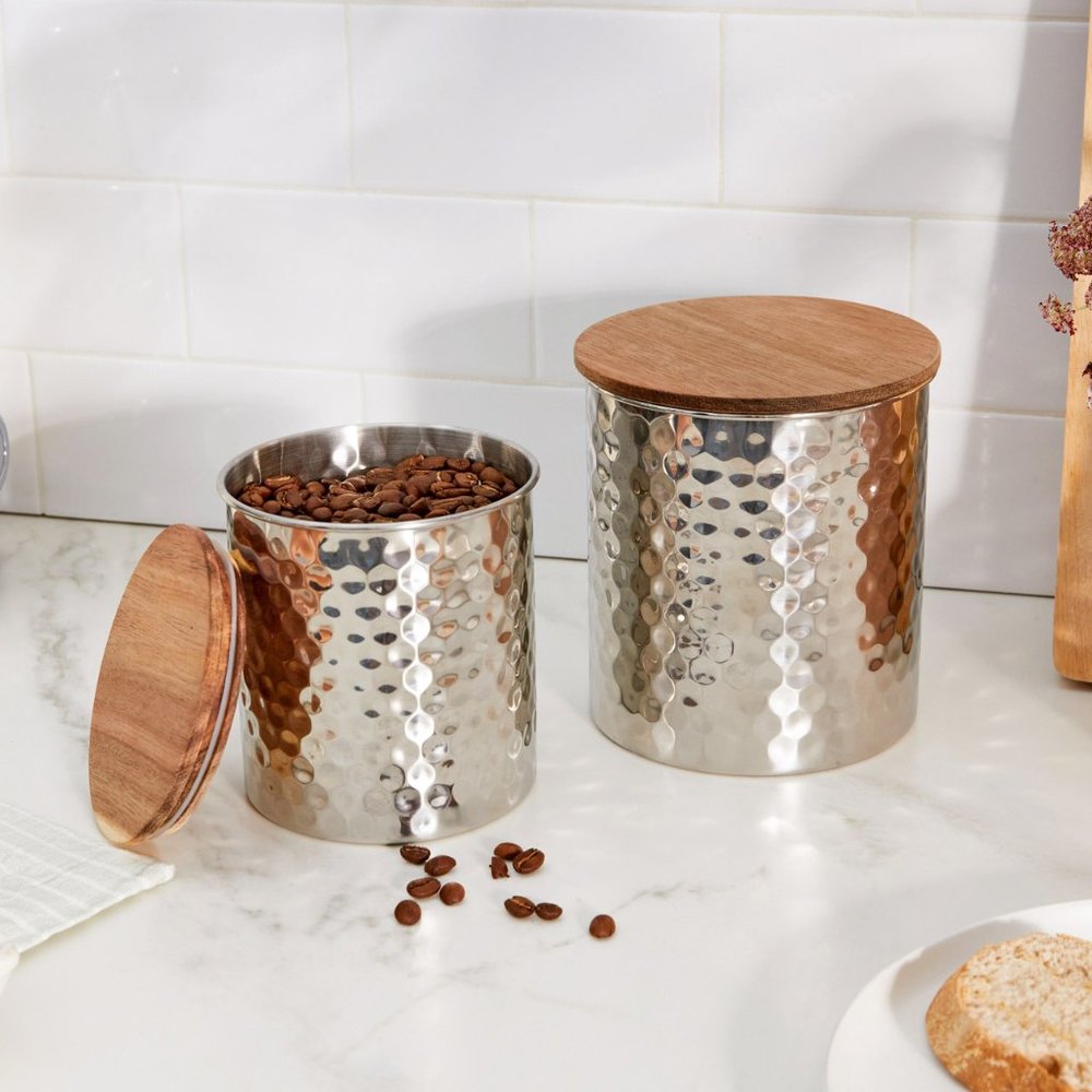 Uncommon James Silver Canisters (2 in Set)